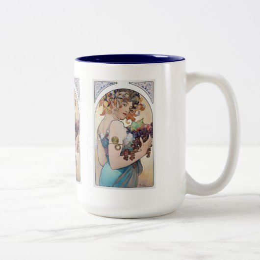Tasse 2 Couleurs Alphonse Mucha (Droit)