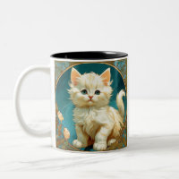 Alphonse Mucha Art Nouveau Chat Blanc