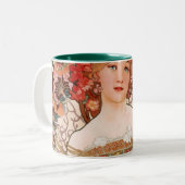 Tasse 2 Couleurs Alphonse Mucha F. Champenois (Devant gauche)