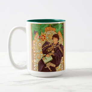 Tasse 2 Couleurs Alphonse Mucha Prince et Dragon