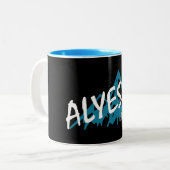 Tasse 2 Couleurs Alyeska Alaska Mountains (Devant gauche)
