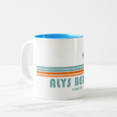 Tasse 2 Couleurs Alys Beach Fort Walton Sun Palm Trees (Devant gauche)