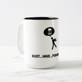 Tasse 2 Couleurs Amant de beurre d'arachide (Devant gauche)