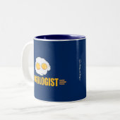 Tasse 2 Couleurs Amant drôle d'oeufs (Devant gauche)
