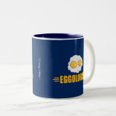 Tasse 2 Couleurs Amant drôle d'oeufs (Devant droit)