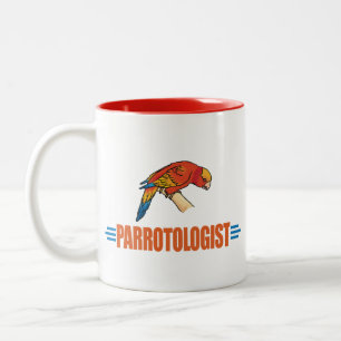 Tasse 2 Couleurs Amateur de perroquet humoristique