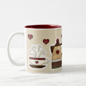 Tasse 2 Couleurs Amateurs de café Café Pot et Coupe Personnalisé (Gauche)