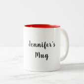 Tasse 2 Couleurs Amateurs de camping Buffalo Remorque Plaid Noël (Devant droit)