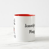 Tasse 2 Couleurs Amateurs de camping Buffalo Remorque Plaid Noël (Centre)