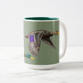 Tasse 2 Couleurs Amateurs de canard de Mallard (Devant droit)