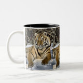 Tasse 2 Couleurs Amateurs de tigres Cadeaux d'art (Gauche)