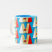 Tasse 2 Couleurs Amateurs de vin et de fromage (Devant gauche)