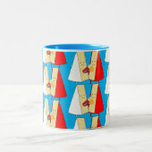 Tasse 2 Couleurs Amateurs de vin et de fromage (Centre)
