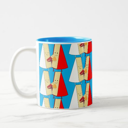 Tasse 2 Couleurs Amateurs de vin et de fromage (Gauche)