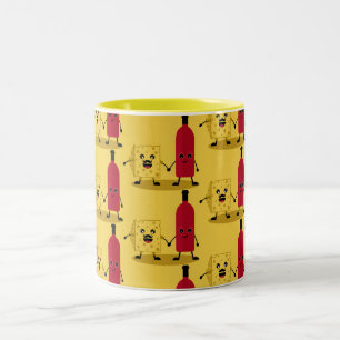 Tasse 2 Couleurs Amateurs De Vins Et De Fromages