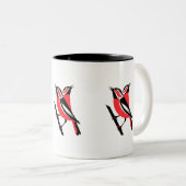 Tasse 2 Couleurs Amateurs d'oiseaux (Devant droit)