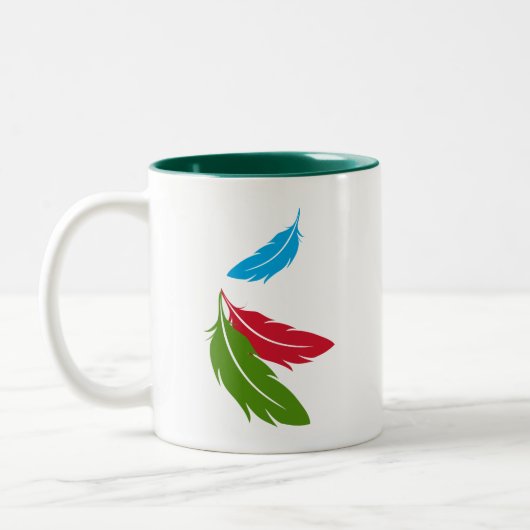 Tasse 2 Couleurs Amazone affrontée blanche (Gauche)