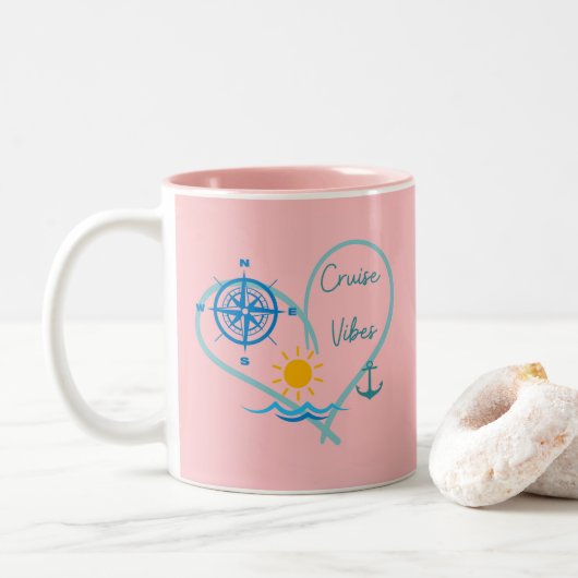 Tasse 2 Couleurs Ambiance Croisière (Avec donut)