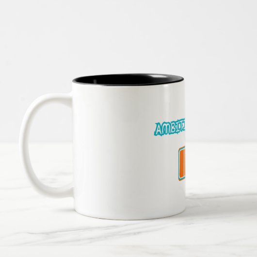 Tasse 2 Couleurs Ambition Loading… 10% | Motivational Battery Low F (Gauche)