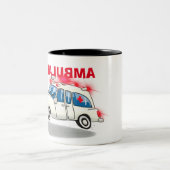 Tasse 2 Couleurs Ambulance de dessin (Centre)