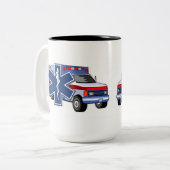 Tasse 2 Couleurs Ambulance de SME (Devant gauche)