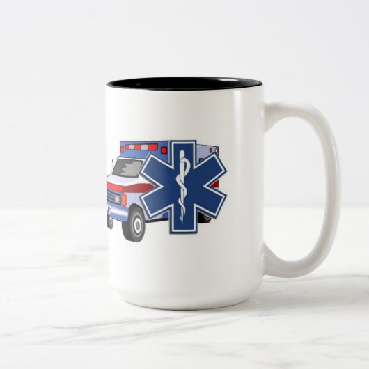 Tasse 2 Couleurs Ambulance de SME (Droit)