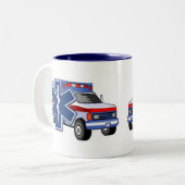 Tasse 2 Couleurs Ambulance de SME (Devant gauche)