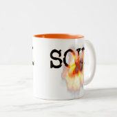 Tasse 2 Couleurs ÂME brûlante sur le feu (Devant droit)
