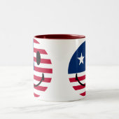 Tasse 2 Couleurs Américain (Centre)