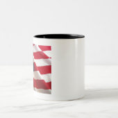 Tasse 2 Couleurs Américain-drapeau (Centre)