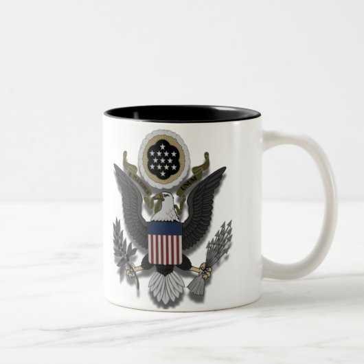 Tasse 2 Couleurs Américain Eagle E Pluribus Unum (Droit)