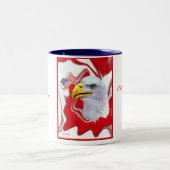 Tasse 2 Couleurs AmericaIsOneNationUnderGod2, fête des pères (Centre)