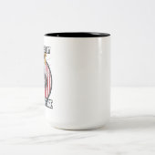 Tasse 2 Couleurs American Flag Electrician Gift (Centre)
