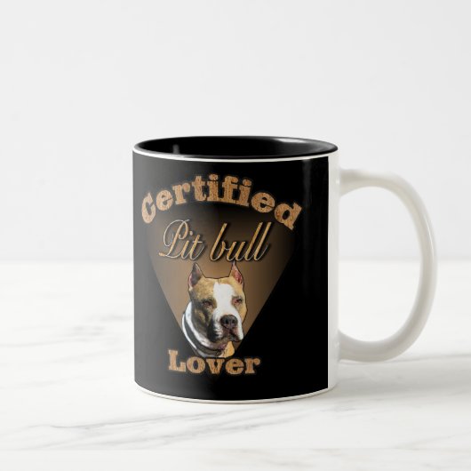 Tasse 2 Couleurs American Pit Bull Terrier Cadeaux (Droit)