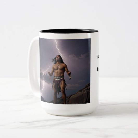 Tasse 2 Couleurs Amérindien (Devant gauche)