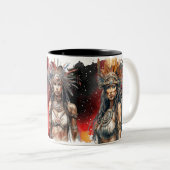 Tasse 2 Couleurs Amérindien (Devant droit)