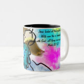 Tasse 2 Couleurs ami de plan Jésus (Devant droit)