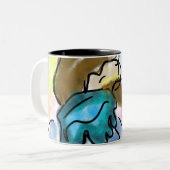 Tasse 2 Couleurs ami de plan Jésus (Devant gauche)