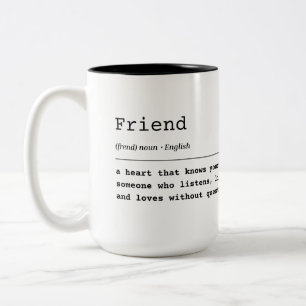 Tasse 2 Couleurs Ami - Un Coeur Qui Connaît Le Vôtre