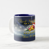 Tasse 2 Couleurs Amie fière de marine (Devant gauche)