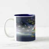 Tasse 2 Couleurs Amie fière de marine (Gauche)