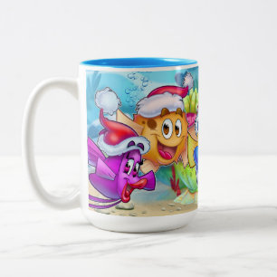 Tasse 2 Couleurs AmiPoisson mignon poisson caricature poisson