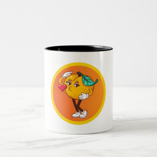 Tasse 2 Couleurs Amis de fruits (Centre)