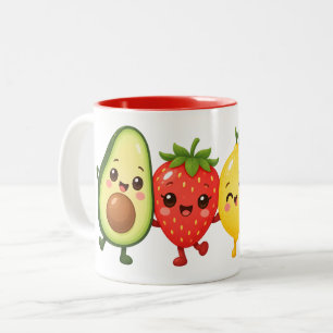 Tasse 2 Couleurs Amis des Fruits Heureux