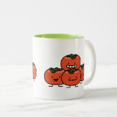 Tasse 2 Couleurs Amis heureux de kaki (Devant droit)