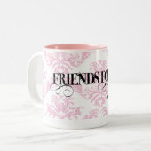 Tasse 2 Couleurs Amis pour toujours (Devant gauche)