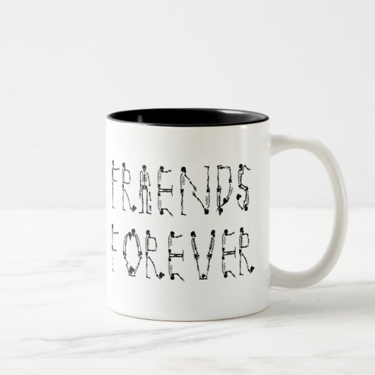 Tasse 2 Couleurs Amis pour toujours (Droit)