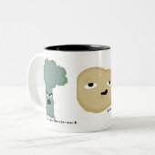 Tasse 2 Couleurs amis sur la garniture (Devant gauche)