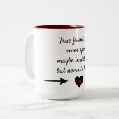 Tasse 2 Couleurs Amis vrais (Devant gauche)