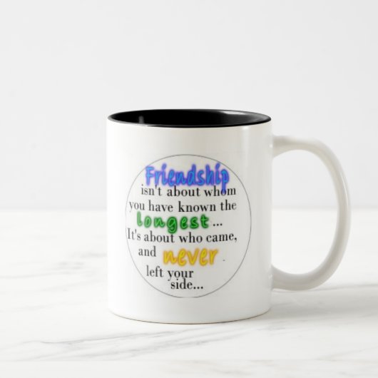 Tasse 2 Couleurs Amitié (Droit)